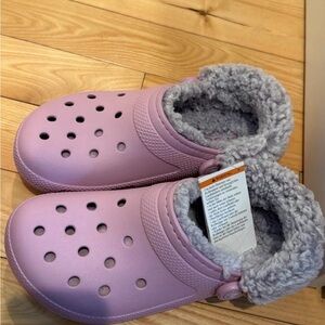 Fleece lined crocs new